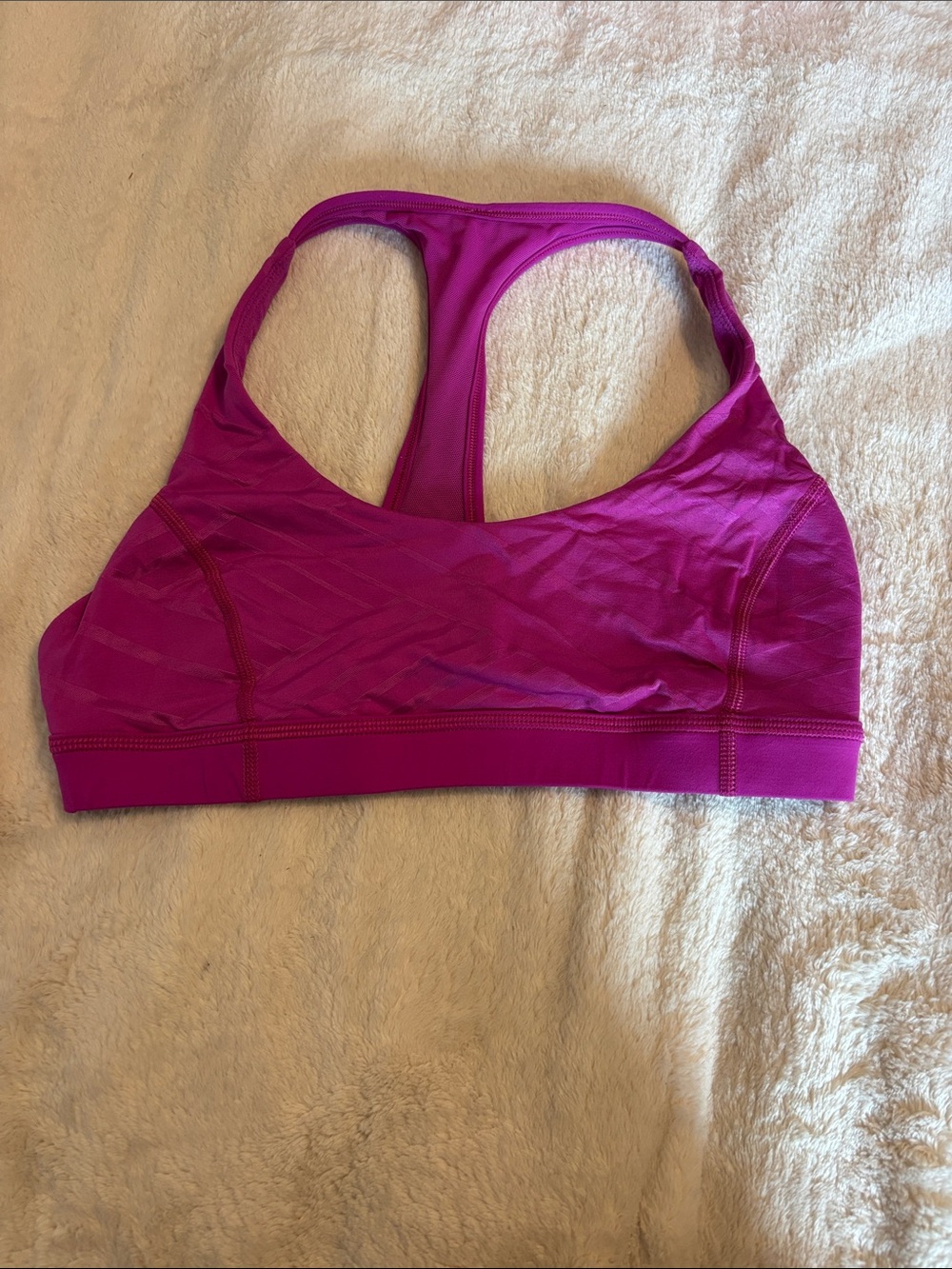 lululemon athletica Racerback Sports Bra in Magenta